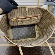 Louis Vuitton Neverfull Medium Handbag M40995 Old Flower Coffee Size 31 x 28 x 14 cm - 5