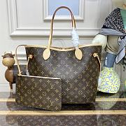 Louis Vuitton Neverfull Medium Handbag M50366 Old Flower Powder Size 31 x 28 x 14 cm - 1