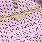 Louis Vuitton Neverfull Medium Handbag M50366 Old Flower Powder Size 31 x 28 x 14 cm - 6