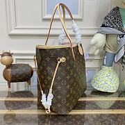 Louis Vuitton Neverfull Medium Handbag M50366 Old Flower Powder Size 31 x 28 x 14 cm - 3