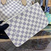 Louis Vuitton Neverfull Medium Handbag M41361 White Grid Apricot Size 31 x 28 x 14 cm - 4