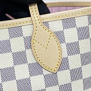 Louis Vuitton Neverfull Medium Handbag M41605 White Grid Powder Size 31 x 28 x 14 cm - 2