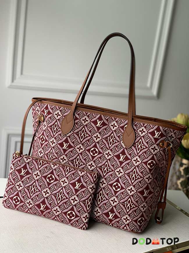 Louis Vuitton Neverfull Medium Handbag M57273 Red Size 31 x 28 x 14 cm - 1