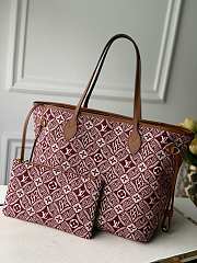 Louis Vuitton Neverfull Medium Handbag M57273 Red Size 31 x 28 x 14 cm - 1