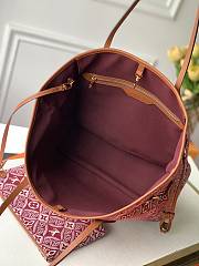 Louis Vuitton Neverfull Medium Handbag M57273 Red Size 31 x 28 x 14 cm - 2