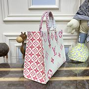 Louis Vuitton Onthego Medium Handbag M22975 Rose Red Size 35 x 27 x 14 cm - 6