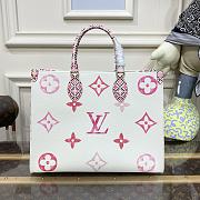 Louis Vuitton Onthego Medium Handbag M22975 Rose Red Size 35 x 27 x 14 cm - 2