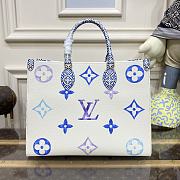 Louis Vuitton Onthego Medium Handbag M22975 Blue Size 35 x 27 x 14 cm - 5