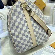 Louis Vuitton LV Travel Bag N41427 White Grid Size 50 x 22 x 28 cm - 3