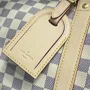 Louis Vuitton LV Travel Bag N41427 White Grid Size 50 x 22 x 28 cm - 2