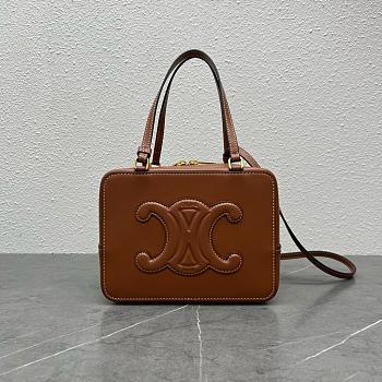 Celine Box Bag Brown Size 20 x 15 x 13 cm