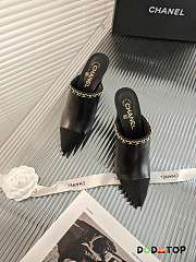 Chanel Black Shoes Heels  - 1