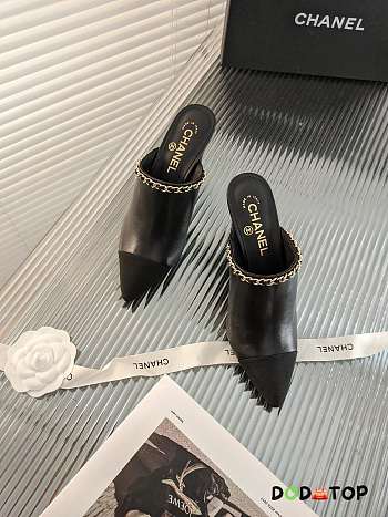 Chanel Black Shoes Heels 