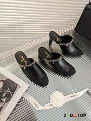 Chanel Black Shoes Heels  - 6