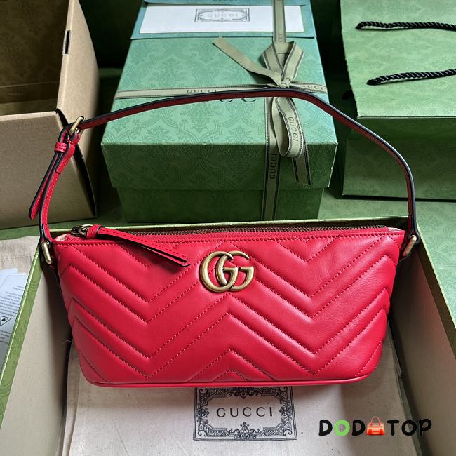  Gucci GG Marmont Shoulder Bag Red Size 23 x 12 x 10 cm - 1