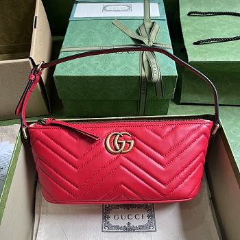  Gucci GG Marmont Shoulder Bag Red Size 23 x 12 x 10 cm