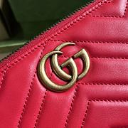  Gucci GG Marmont Shoulder Bag Red Size 23 x 12 x 10 cm - 2