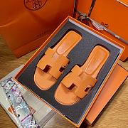 Hermes Slippers Orange  - 5