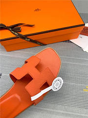 Hermes Slippers Orange 01 - 2