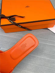 Hermes Slippers Orange 01 - 3