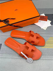 Hermes Slippers Orange 01 - 4
