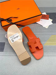 Hermes Slippers Orange 01 - 5