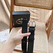 Prada Belt Black/Brown/White 3.0 cm - 3