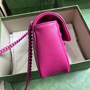 Gucci Marmont Mini Chain Bag Rose Pink Size 22 x 13 x 6 cm - 5
