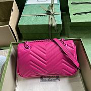 Gucci Marmont Mini Chain Bag Rose Pink Size 22 x 13 x 6 cm - 4