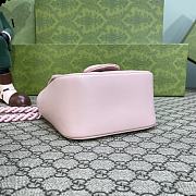 GG Marmont Matelassé Belt Bag Pink Size 12 x 12.5 x 7 cm - 4