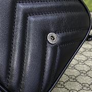 GG Marmont Matelassé Belt Bag Black Size 12 x 12.5 x 7 cm - 3