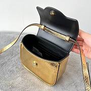 Versace Gold Snake Handle Bag Size 16 x 6 x 12 cm - 6