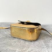 Versace Gold Snake Handle Bag Size 16 x 6 x 12 cm - 2