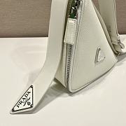 Prada Belt Triangle Bag 2VL039 White Size 25 x 14 x 9 cm - 4