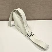 Prada Belt Triangle Bag 2VL039 White Size 25 x 14 x 9 cm - 3