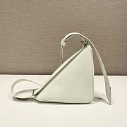 Prada Belt Triangle Bag 2VL039 White Size 25 x 14 x 9 cm - 2