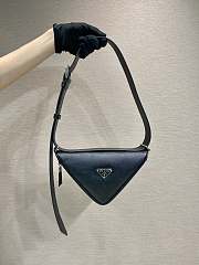 Prada Belt Triangle Bag 2VL039 Black Size 25 x 14 x 9 cm - 1