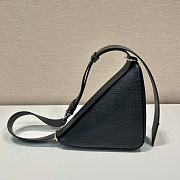Prada Belt Triangle Bag 2VL039 Black Size 25 x 14 x 9 cm - 2