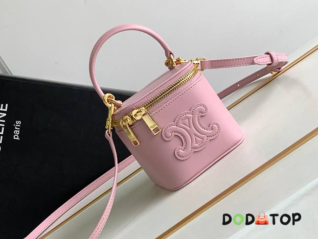 Celine Cosmetic Case Pink Bag Size 9.5 x 8 x 9 cm - 1