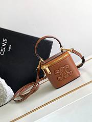 Celine Cosmetic Case Brown Bag Size 9.5 x 8 x 9 cm - 1