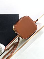Celine Cosmetic Case Brown Bag Size 9.5 x 8 x 9 cm - 6