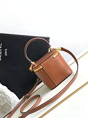 Celine Cosmetic Case Brown Bag Size 9.5 x 8 x 9 cm - 5