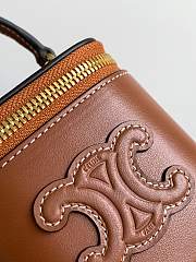 Celine Cosmetic Case Brown Bag Size 9.5 x 8 x 9 cm - 4