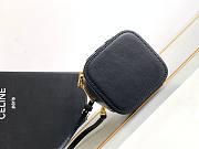 Celine Cosmetic Case Black Bag Size 9.5 x 8 x 9 cm - 6