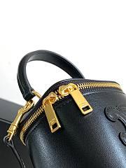 Celine Cosmetic Case Black Bag Size 9.5 x 8 x 9 cm - 5