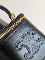 Celine Cosmetic Case Black Bag Size 9.5 x 8 x 9 cm - 3
