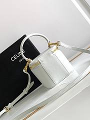 Celine Cosmetic Case White Bag Size 9.5 x 8 x 9 cm - 6