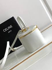 Celine Cosmetic Case White Bag Size 9.5 x 8 x 9 cm - 5