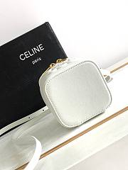 Celine Cosmetic Case White Bag Size 9.5 x 8 x 9 cm - 4