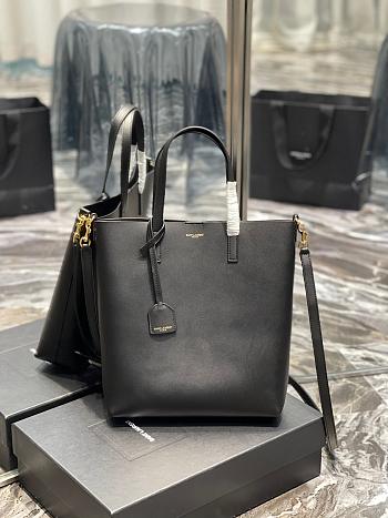 YSL Shopping Tote Bag Black Size 25 x 28 x 8 cm